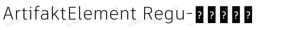 ArtifaktElement Regu字体转换